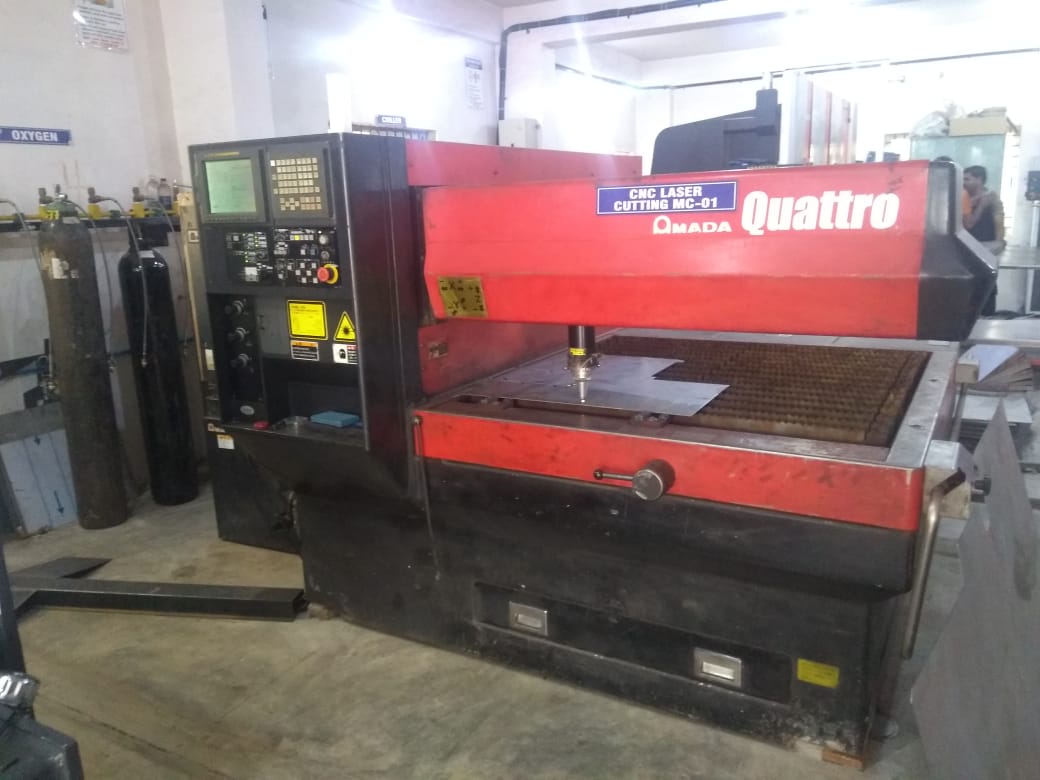 Used Amada Laser Cutting Machine CO2 2003 Quattro